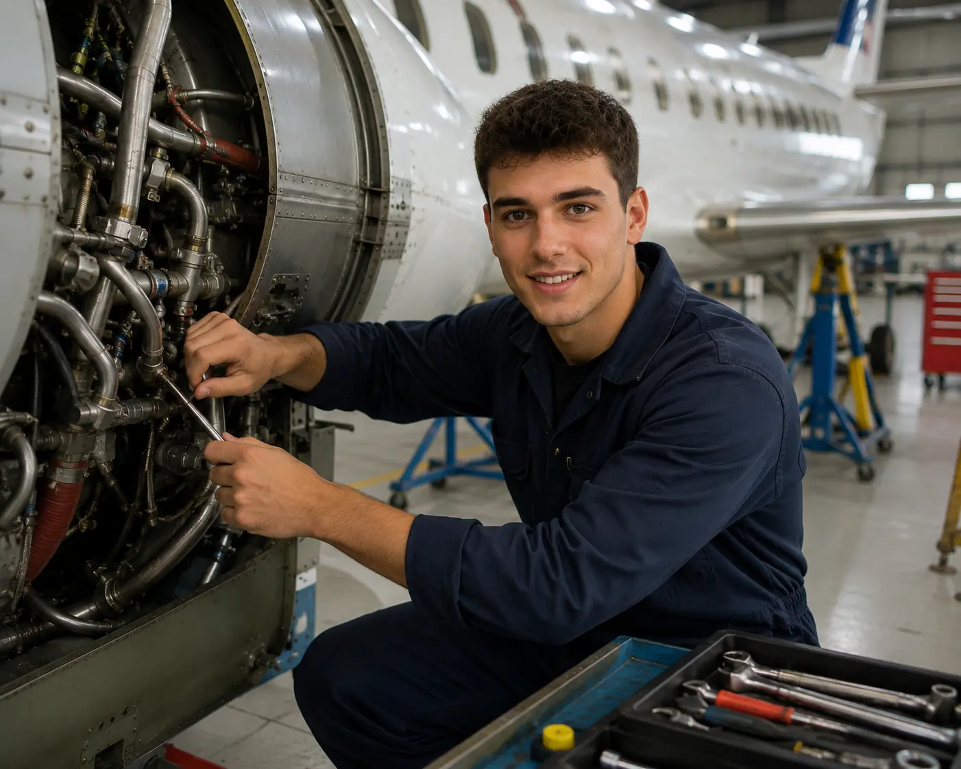 estudiante FP Mecánico de Aviones online