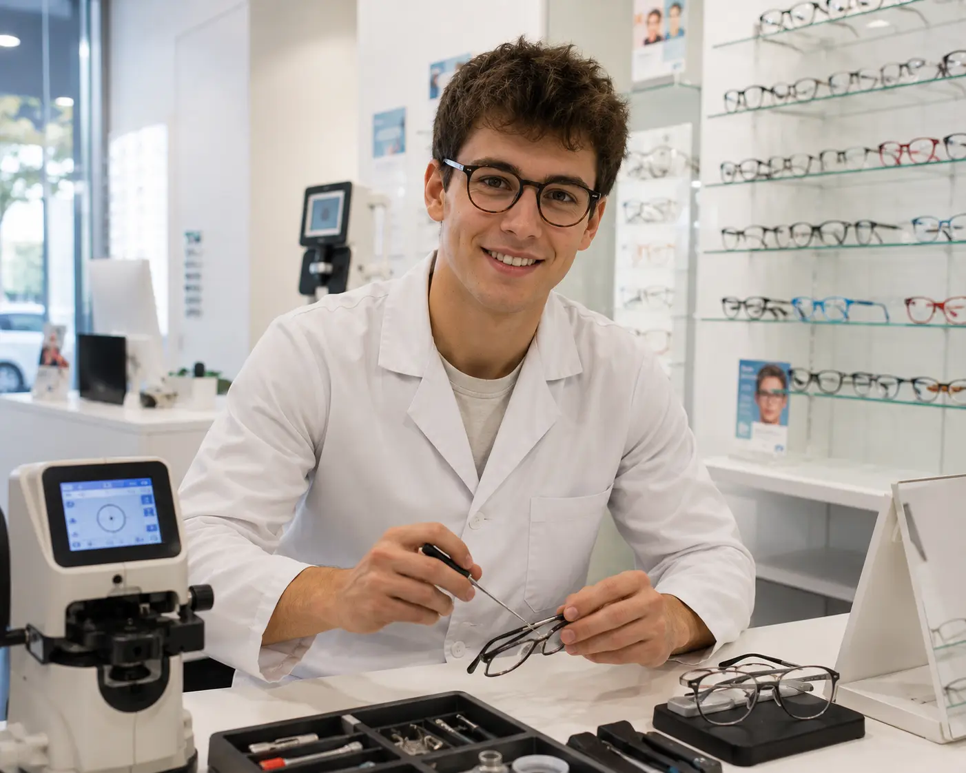 estudiante FP Óptica y Optometría online